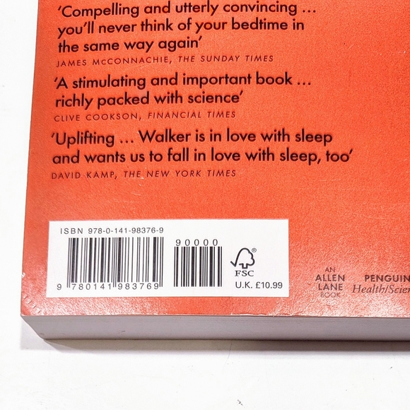 Why We Sleep: The New Science of Sleep and Dreams by Matthew Walker Penguin 2018 - Picture 3 of 12